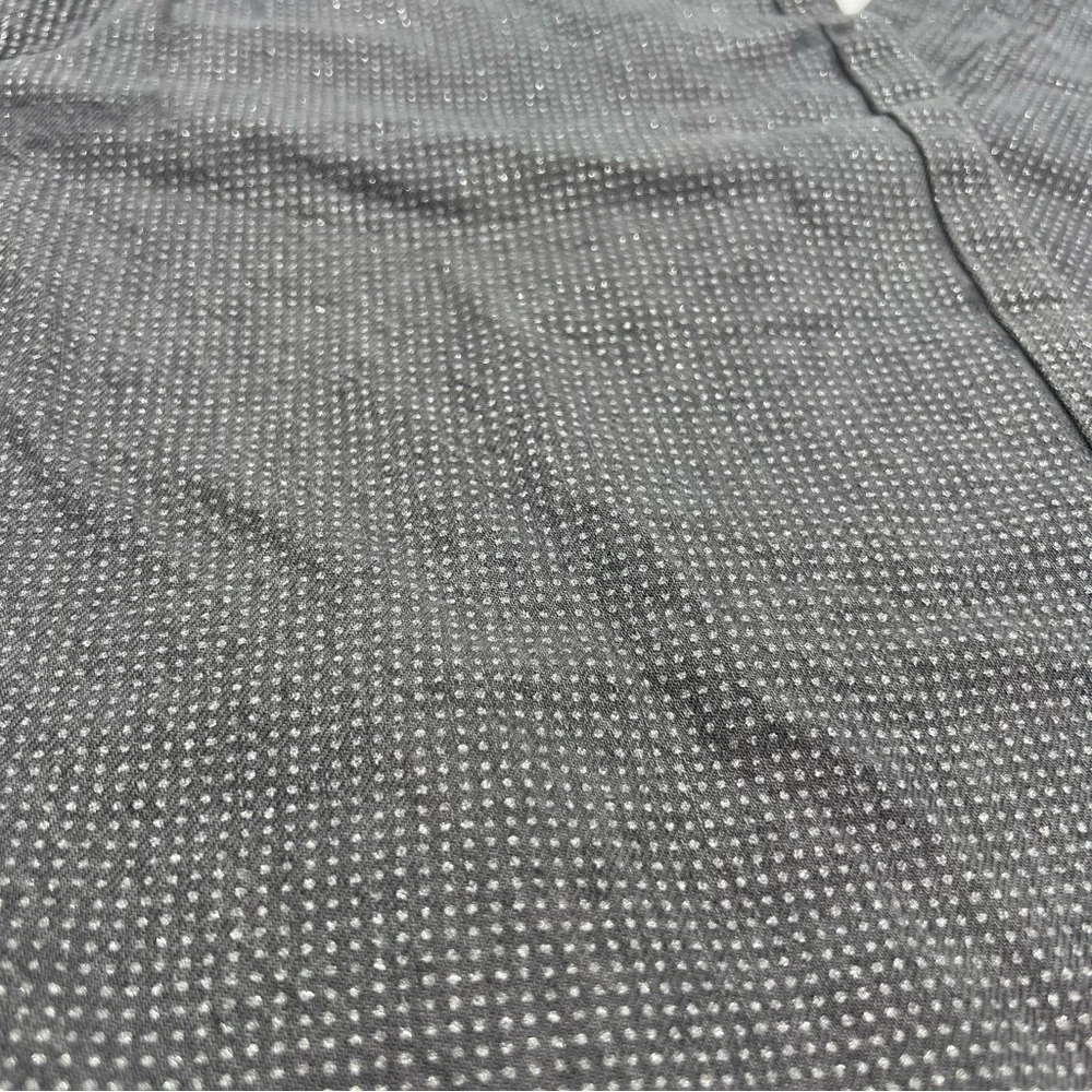 Wild Fable Dark Gray Silver Metallic Foil Dot 90s Relaxed Straight Jeans 8‎ NEW